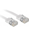 Lindy 47501 Kabel sieciowy (skrętka) RJ45 Cat.6 U/UTP, płaski, Biały - 1m - nr 11