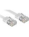 Lindy 47501 Kabel sieciowy (skrętka) RJ45 Cat.6 U/UTP, płaski, Biały - 1m - nr 16