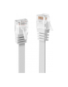 Lindy 47501 Kabel sieciowy (skrętka) RJ45 Cat.6 U/UTP, płaski, Biały - 1m - nr 17