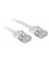 Lindy 47501 Kabel sieciowy (skrętka) RJ45 Cat.6 U/UTP, płaski, Biały - 1m - nr 2