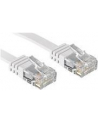 Lindy 47501 Kabel sieciowy (skrętka) RJ45 Cat.6 U/UTP, płaski, Biały - 1m - nr 6