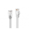 Lindy 47504 Kabel sieciowy (skrętka) RJ45 Cat.6 U/UTP, płaski, Biały - 5m - nr 10