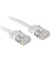 Lindy 47505 Kabel sieciowy (skrętka) RJ45 Cat.6 U/UTP, płaski, Biały - 10m - nr 7