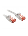 Lindy 47550 Kabel sieciowy (skrętka) RJ45 Cat.6 U/FTP, płaski, Szary - 0,3m - nr 2