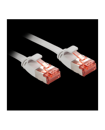 Lindy 47550 Kabel sieciowy (skrętka) RJ45 Cat.6 U/FTP, płaski, Szary - 0,3m