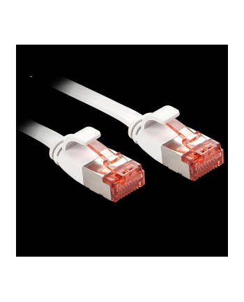 Lindy 47561 Kabel sieciowy (skrętka) RJ45 Cat.6 U/FTP, płaski, Biały - 1m