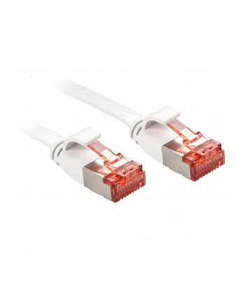 Lindy 47562 Kabel sieciowy (skrętka) RJ45 Cat.6 U/FTP, płaski, Biały - 2m