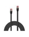 Lindy 47574 Kabel sieciowy (skrętka) RJ45 Cat.6 U/FTP, płaski, Czarny - 5m - nr 10