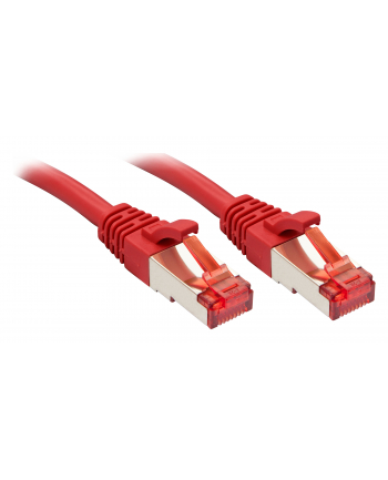 Lindy 47731 Kabel sieciowy (skrętka) Cat.6 S/FTP, czerwony - 0,5m