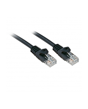 Lindy 48192 Kabel sieciowy (skrętka) RJ45 Cat.6 U/UTP, czarny - 1m