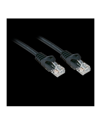 Lindy 48192 Kabel sieciowy (skrętka) RJ45 Cat.6 U/UTP, czarny - 1m