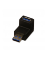 Lindy Kątowy adapter przejściówka dolny USB 3.0 A wtyk - A gniazdo (71260) - nr 1