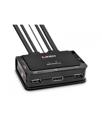 Lindy 42344 Przełącznik KVM DisplayPort 1.2 USB 2.0 (LY42344) nr 2