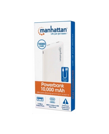 Manhattan 10000mAh Biały (406277)
