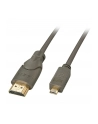 Lindy 41350 cyfrowy (typu D) micro HDMI - (typu A) HDMI - 0,5m - nr 1