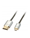 Lindy Cromo Slim Kabel HDMI-micro HDMI High Speed z Ethernet-3m (LY41678) - nr 1