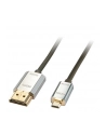 Lindy Cromo Slim Kabel HDMI-micro HDMI High Speed z Ethernet-3m (LY41678) - nr 4