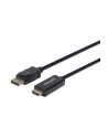 Kabel Manhattan DisplayPort - HDMI 1m czarny (152662) - nr 1