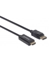 Kabel Manhattan DisplayPort - HDMI 1m czarny (152662) - nr 20