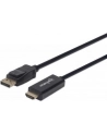 Kabel Manhattan DisplayPort - HDMI 1m czarny (152662) - nr 25