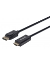 Manhattan Kabel Manhattan MANHATTAN Kabel DisplayPort na HDMI, 1.8m, černý (153201) - nr 18