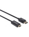 Manhattan Kabel Manhattan MANHATTAN Kabel DisplayPort na HDMI, 1.8m, černý (153201) - nr 27