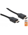 Manhattan Kabel Manhattan MANHATTAN Kabel HDMI Premium High Speed + Ethernet, 1.8m, černý (355346) - nr 1