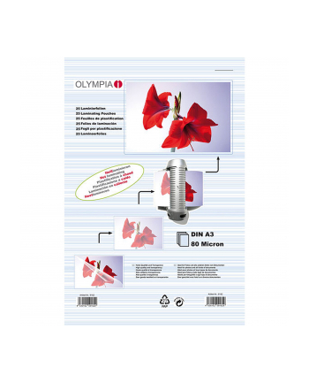 Olympia Laminating pouches DIN A3 80 micron 25ark.