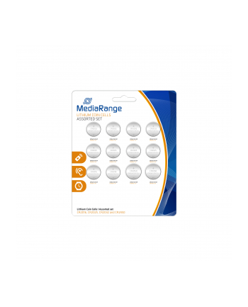 MediaRange Zestaw baterii CR2016, CR2025, CR2032 i CR2450, 12 sztuk (MRBAT139)