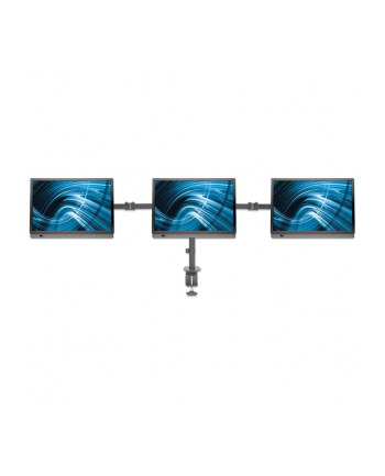 Manhattan 461658 uchwyt do monitora 68,6 cm (27'') Zacisk Czarny