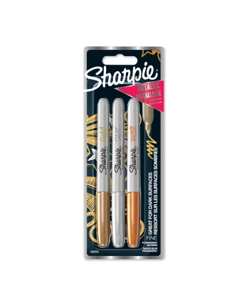 Marker permanentny okrągły 3kol Paper Mate Sha F Pmkr B/c nr 2