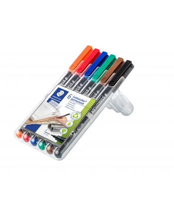 Staedtler Foliopis Lumocolor S Wodoodporny Zestaw 6 Kol. 2 3 4 5 7 9 W Etui Box nr 1