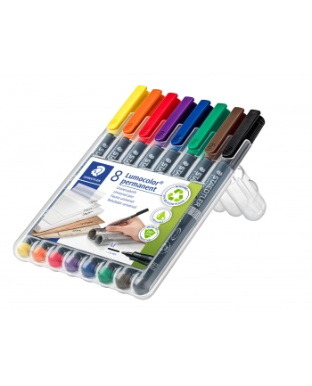 Staedtler Foliopis Lumocolor M Wodoodporny Zestaw 8 Kol. 1 2 3 4 5 6 7 9 W Etui Box nr 1