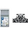 STAEDTLER Pisak z atramentem pigmentowym czarny 6 sztuk - nr 10