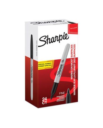 SHARPIE FINE MARKER 24 SZT. CZARNY KOŃCÓWKA CIENKA