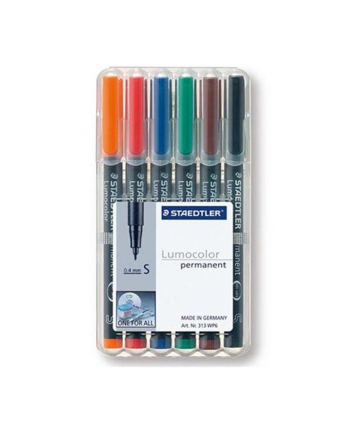 Staedtler Foliopis Lumocolor S Wodoodporny Zestaw 6 Kol. 2 3 4 5 7 9 W Etui Box