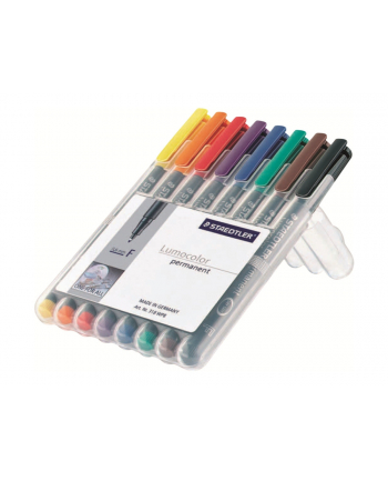 Staedtler Foliopis Lumocolor M Wodoodporny Zestaw 8 Kol. 1 2 3 4 5 6 7 9 W Etui Box