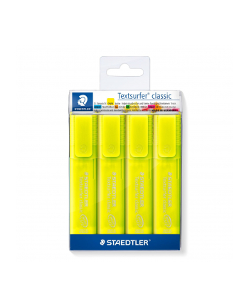 Staedtler Highlighter Textsurfer Clas 4Pcs Yellow