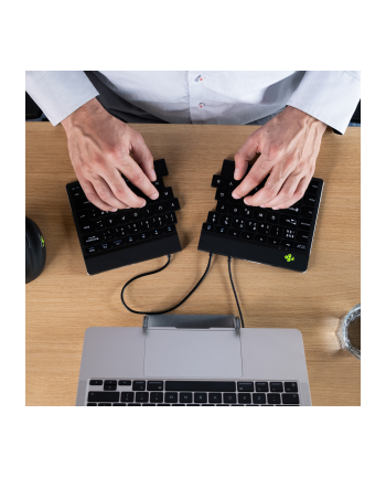 R-GO Tools Split Keyboard, (US), black (RGOSP-USWIBL)