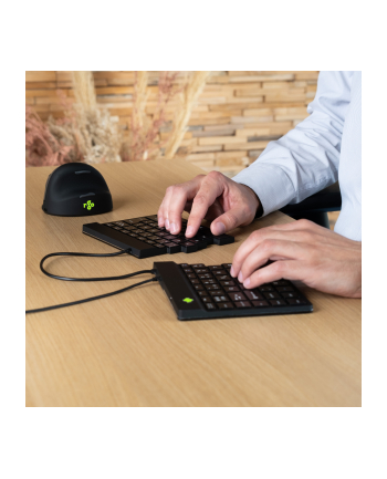 R-GO Tools Split Keyboard, (US), black (RGOSP-USWIBL)