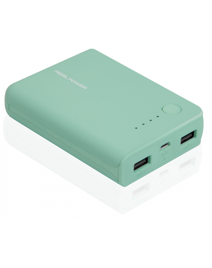 Realpower PB-10k 10000mAh Turkusowy główny