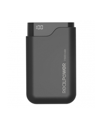 Realpower PB-7500C 7500mAh Czarny (243924)