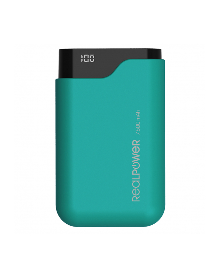 Realpower PB-7500C 7500mAh Zielony (243966) główny