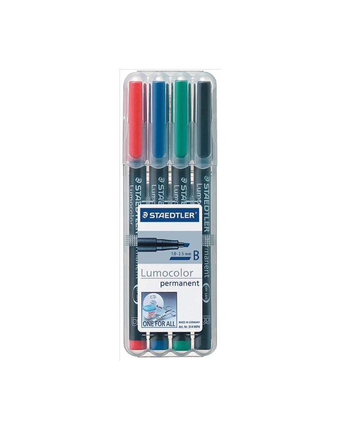 STAEDTLER Foliopis Lumocolor kpl. 4 kol. B 314 WP4 główny