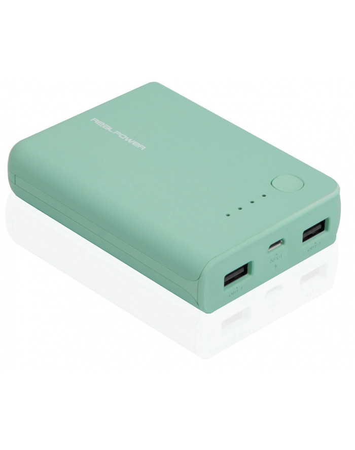 Realpower PB-10k 10000mAh Turkusowy główny