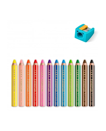 Kredka Woskowa Jumbo Buddy 12-Kol Dla Dziecka 3W1 nr 1