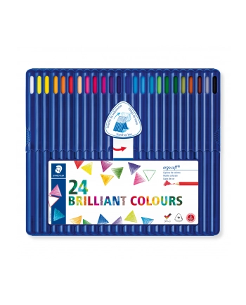 Kredki Ergosoft Trójkątne 24 Kol W Etui Staedtler nr 2