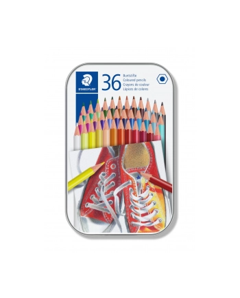 Staedtler Kredki Sześciokątne 36 Kolorów Metalowe Opakowanie nr 2