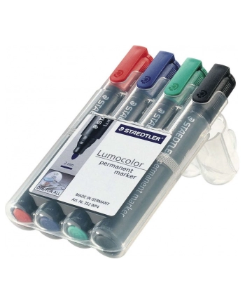 Staedtler Marker Permanentny 4 Kol Okrągły nr 1