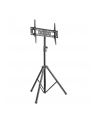 Techly ICA-TR17T stojak podłogowy do telewizora 177,8 cm (70'') Przenośny stojak podłogowy z płaskim panelem Czarny - nr 1